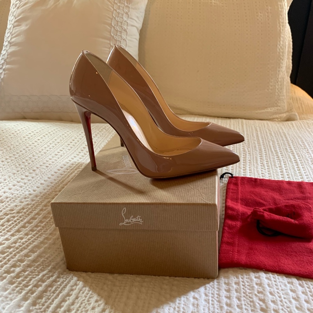 Louboutin nude pumps